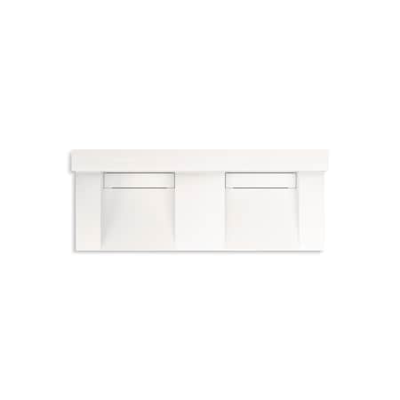 Kohler Constellation 60In Wall-Mount Basin Lavatory System With Backsplash In Designer White 81025-BPW-KCD